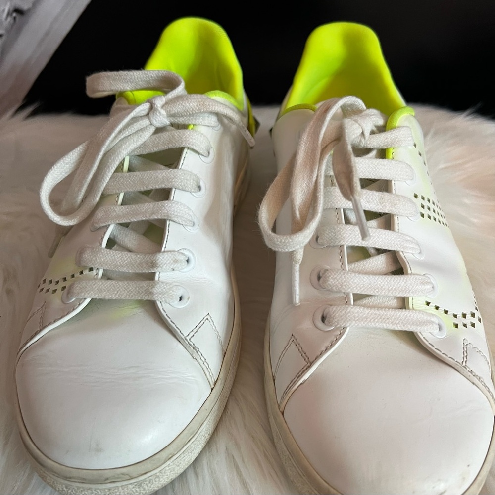 VALENTINO GARAVANI- Authentic Backnet perforated leather sneakers